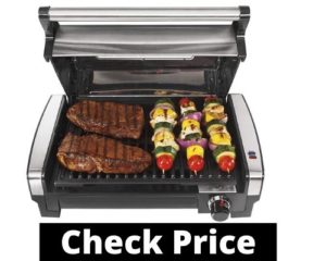 best indoor grill consumer reports Hamilton Beach Electric Indoor Searing Grill with Viewing Window and Removable Easy