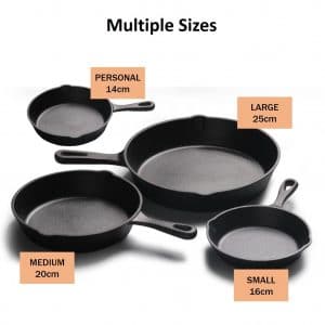 Size Of Cast Iron Pots And Pans