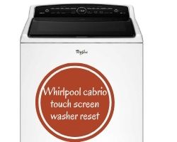Whirlpool Cabrio Touch Screen Washer Reset